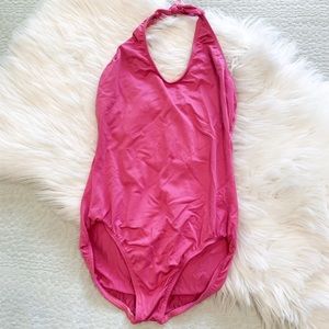 Hot Pink Halter Leotard